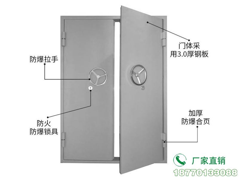 纳雍县钢板防火防爆门
